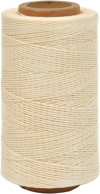 Draad 284 Yards 150D 0.8MM Lederen Naaien Gewaxte Draad voor Schoen Repareren Boekbinden Lederen Craft DIY (Beige)