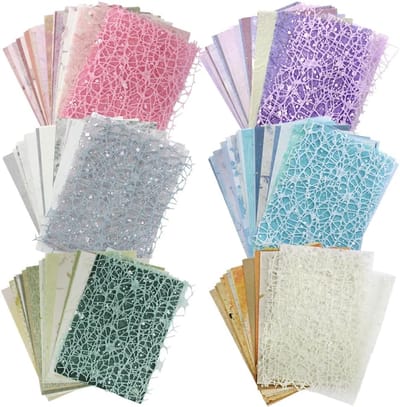 156 Vellen Scrapbook Papier Getextureerd Papier Diverse Set, FineGood Decoratieve Mesh Stof Papier Voor Kaarten Maken Journaling Scrapbooking Supplies