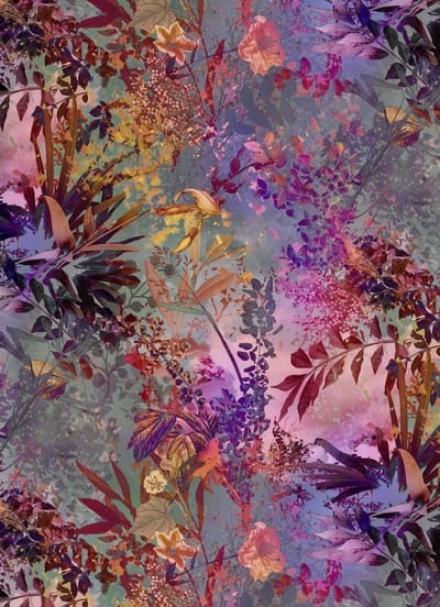Komar Colours - Fotobehang Wild Garden - Fotobehang Bloemen - Behang - Inclusief Lijm - 254 x 184 CM.