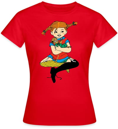 Pippi Langkous En Meneer Nilsson T-Shirt Dames