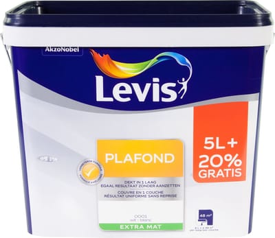 Levis - Plafond - Wit - 6 L