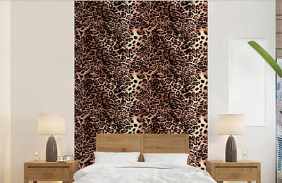 Behang - Fotobehang Dierenprint - Luipaard - Design - Luxe - Breedte 140 cm x hoogte 220 cm