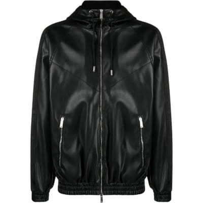 Dsquared2 Contrast Hooded Black Jacket