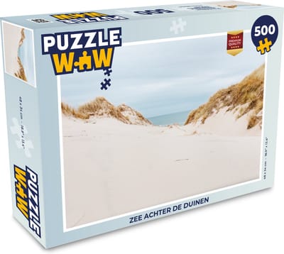 Puzzel Zee achter de duinen - Legpuzzel - Puzzel 500 stukjes