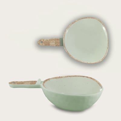 Arca TIERRA Sand - Melamine kom met handvat 31x21x8cm – licht in gewicht – makkelijk stapelbaar – voor binnen en buiten
