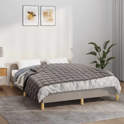 vidaXL - Verzwaringsdeken - 120x180 - cm - 5 - kg - stof - grijs