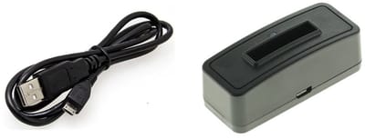 OneOne lader voor camera accu met 0,25m kabel. Oplader adapter past op Sony Cyber-shot DSC-H400, DSC-HX300, DSC-HX50, DSC-HX50V, DSC-HX60, DSC-HX60V, DSC-HX80, DSC-HX90, DSC-HX90V, DSC-HX350, DSC-HX400, DSC-HX400V, DSC-RX1, DSC-RX1R, NP-BX1
