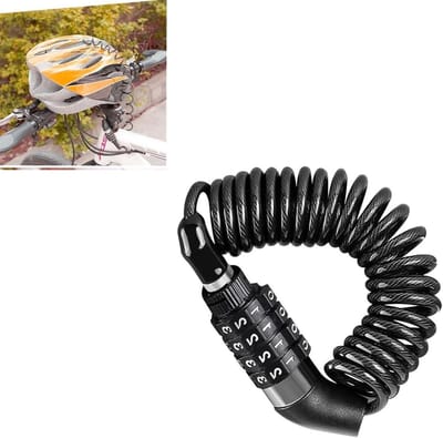 Kabel slot - Combinatie slot - Fiets beveiligen - 4-cijferige code - 150 cm - Zwart