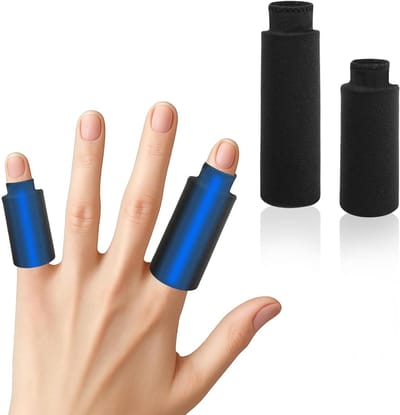 Koude Kompressen - Ijs Gel Manchetten - Vinger Herstel - Warmte en Koude - 2 Stuks - Zwart