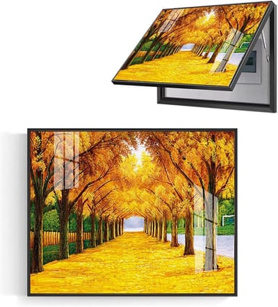 Zekeringkast Afdekking - Meterkast Decoratie - Muur Verfraaien - Aluminium Frame - 80x60cm - N.v.t.