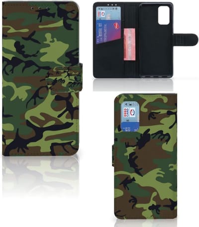 Samsung Galaxy A32 4G Telefoon Hoesje Army Dark