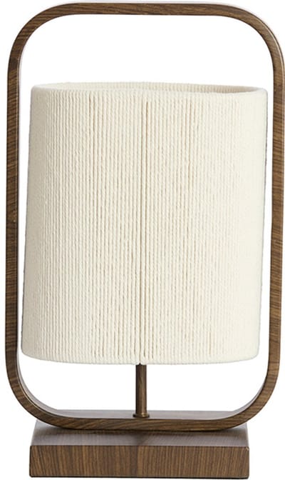 Light & Living Moderne Tafellamp E27 Lecce 1 Lichtpunt Creme/Donker bruin Metaal Woonkamer Gang/Hal