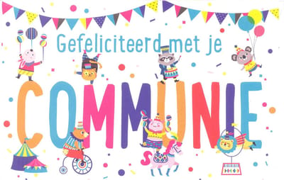 Wenskaart Gefeliciteerd met je Communie - D14682 - Gratis verzonden