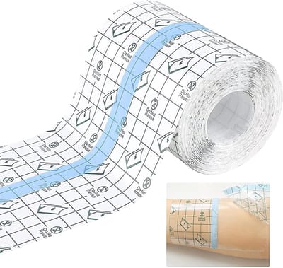Waterproof transparante bandage van 15cm x 10m voor sport, douche en tattoo, hypoallergene fixatietape