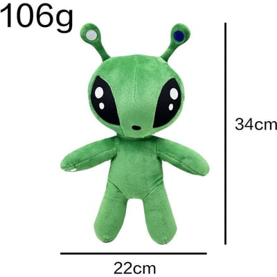 34cm Groene Buitenaardse Pluche Speelgoed Anime Tentakel Hoorn Buitenaardse Monsters Horror Pop Halloween Decor Zacht Gevuld Kussen Kinderen Cadeaus groen