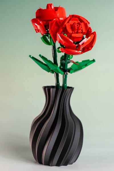 Mini vaas - met bloemen houder geschikt voor Botanical bloemen - Zwart - Maerc Design