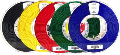 Kexcelled - PLA Combideal - 5 x 500g (2,5kg) - Zwart, Geel, Rood, Groen, Blauw - 1.75mm - 1 WEEK ACTIE!!