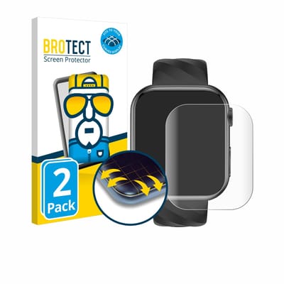 BROTECT - Screenprotector voor Marsyu MT500 1.97" - Folie Beschermfolie transparant volledig dekking - 2 Stuks