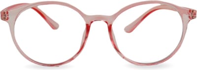 Montour Blauw Licht Bril Zonder Sterkte - BILLIE - Rond Model - Roze - Computerbril - Blue Light Glasses