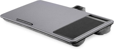 Famanu - Notebookkussen met muismat en telefoonhouder – geschikt tot 17 inch – design – grijs