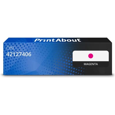 PrintAbout huismerk Toner 42127406 Magenta Geschikt voor OKI