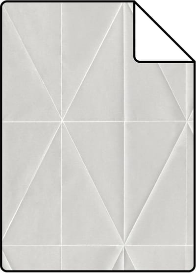 Proefstaal Origin Wallcoverings behang grafische vorm glanzend grijs - 26,5 x 21 cm - 347233-S