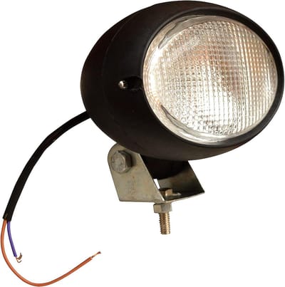 Ovale Werklamp - Tractor Verlichting - Voertuig Verlichten - 12 Volt Systeem - 125mm Lens - Zwart