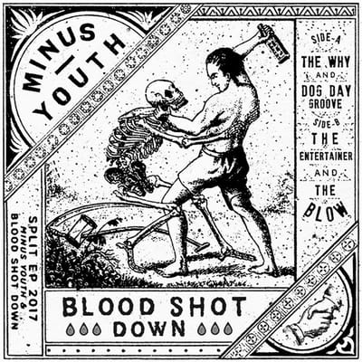 Minus Youth & Blood Shot Down - Minus Youth / Blood Shot Down Split (7" Single) (Limited Edition) (Coloured Vinyl)