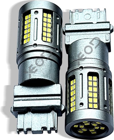 XEOD T25 / P27/7W / 3157 - LED Duplo Lampen - Autolampen - Dagrijverlichting - Achterlichten - Stadslicht - Remlicht - LED - Canbus - Autolampen - 6000K Helder Wit - 12V - 2 Stuks