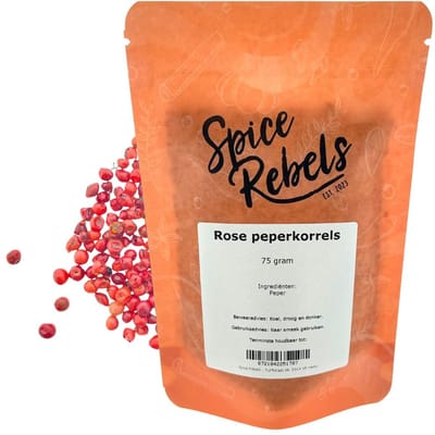 Spice Rebels - Rose peperkorrels - zak 75 gram