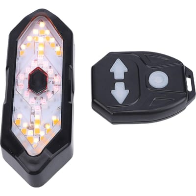 Feu Arrière de Vélo avec Clignotants LED Rechargeable par USB Étanche IPX4 pour le Cyclisme Nocturne white