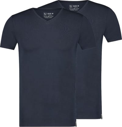 RJ Bodywear - Good Life - Heren T-Shirt V-Hals - Navy - S