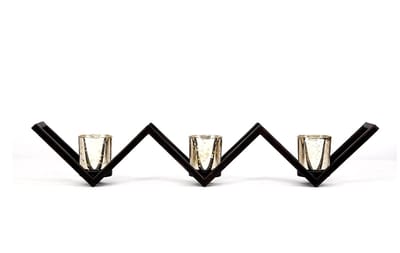 N3 Collecties Wonen-3 kopjes decoratieve theelichthouder met glas holder