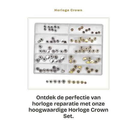 Dailygoods- Horloge Kroon Waterdicht - Horloge Onderdelen - Vervangingsset - Horloge Reparatie Tool - Professionele Accessoires - Afdichtingen Verlengd - Horlogeonderdelen
