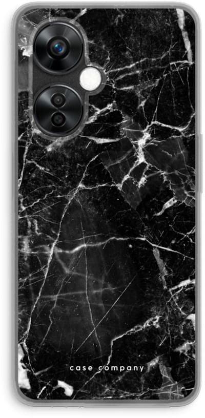 Case Company® - Hoesje geschikt voor OnePlus Nord CE 3 Lite hoesje - Zwart Marmer - Soft Cover Telefoonhoesje - Bescherming aan alle Kanten en Schermrand