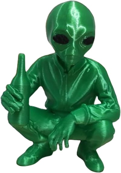 Opblaasbaar Buitenaards Figuur - Groene Alien Decoratie - Feestelijke Aankleding - Uniek Vormgegeven - Diverse Afmetingen - Groen