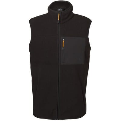 CRIVIT Heren fleece bodywarmer (Zwart, S)