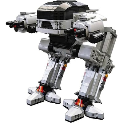 Gobricks UCS Schaal ED-209 Robot mechanische oorlogspolitie Handhavingsserie 209 MOC Bouwsteen Cadeau
