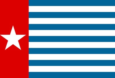 Vlag West Papoea / Morgenster 50x75cm