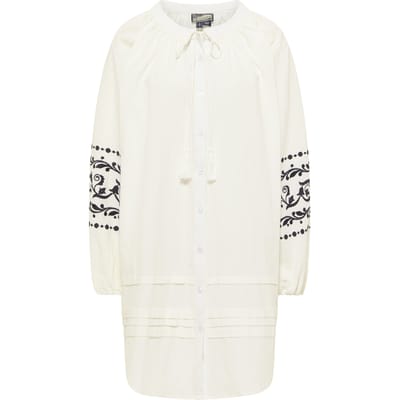 Dreimaster Oversized jurk Dames wolwit