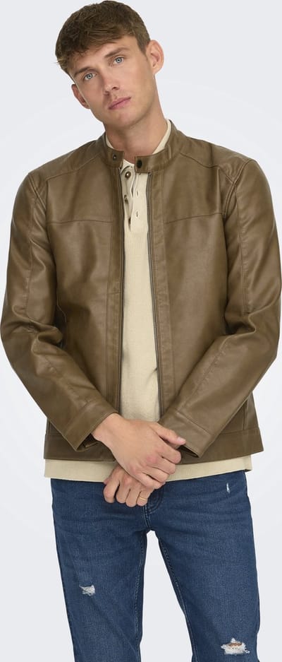 ONLY&SONS - ONSMIKE PU RACER JACKET OTW NOOS - Heren - Buitenjassen