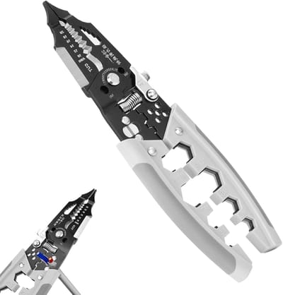 Elektrische Striptang - Multifunctioneel Gereedschap - Draadbewerking - 28-in-1 Functies - 19 cm Lengte - Meerkleurig