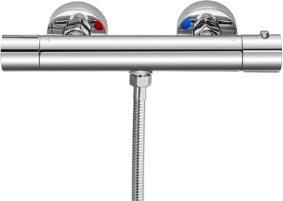 Auralum max Thermostatische Douchekraan - Hartafstand 150 mm - Chroom - Douchemengkraan met thermostaat