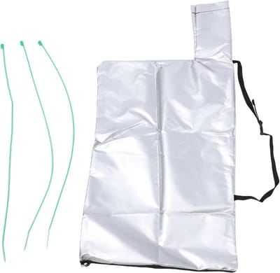Bladblazer Vacuümzak - Stortzak Tuin - Tuinonderhoud Opslag - Duurzaam Oxford Doek - 78x58x40cm - Zilver Wit