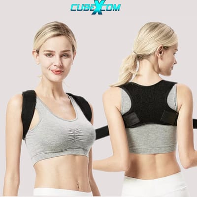 CUBEXCOM® Rugbrace Postuur Corrector, MAAT M, Houding Rug Corrector, Houdings Correctie, Rugband, Comfortabele Ondersteuning Voor Wervelkolom Schouder En Rug, Rugsteun Voor Een Betere Lichaamshouding Voor Dames En Heren