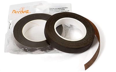 Kunstgras tape - Bruin - 12 mm x 27 m - Papier Bloemist Tape - Voor Tuin en Creatief Gebruik