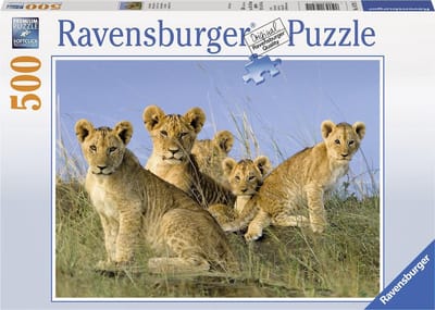 Ravensburger puzzel Leeuwenwelpen - legpuzzel - 500 stukjes