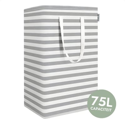 Wasmand 75L Opvouwbaar – Stevige Opbergmand met Handvatten – Waterdichte Was Organizer – Voor Kleding, Speelgoed of Linnen