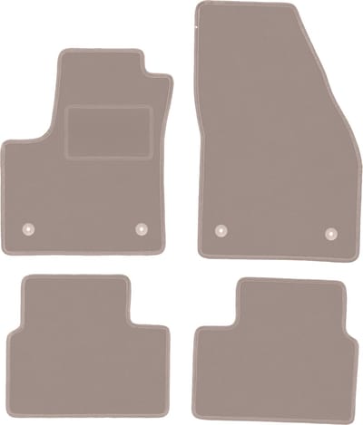 Beige veloursmatten voor: Opel Meriva B minivan (2010-2017)