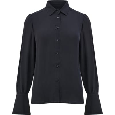 French Connection Crepe Shirt L/s Sz18 Black Size: 6 | Blouses Outlet | Dames | Zwart